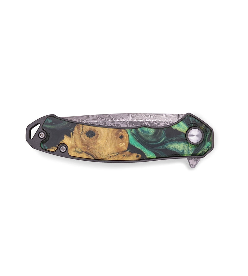 EDC Wood+Resin Pocket Knife - Dale (Green, 713241)