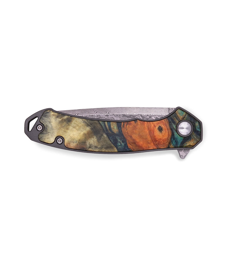 EDC Wood+Resin Pocket Knife - Irvin (Green, 713246)