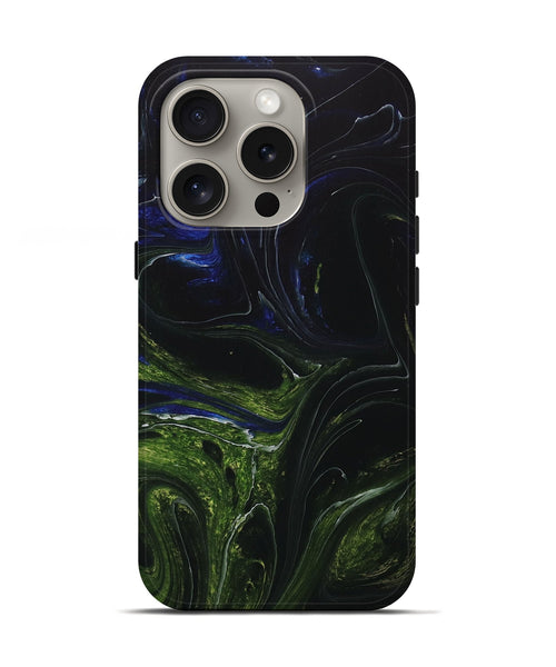 iPhone 16 Pro ResinArt Live Edge Phone Case - Nyla (Pure Black, 713627)