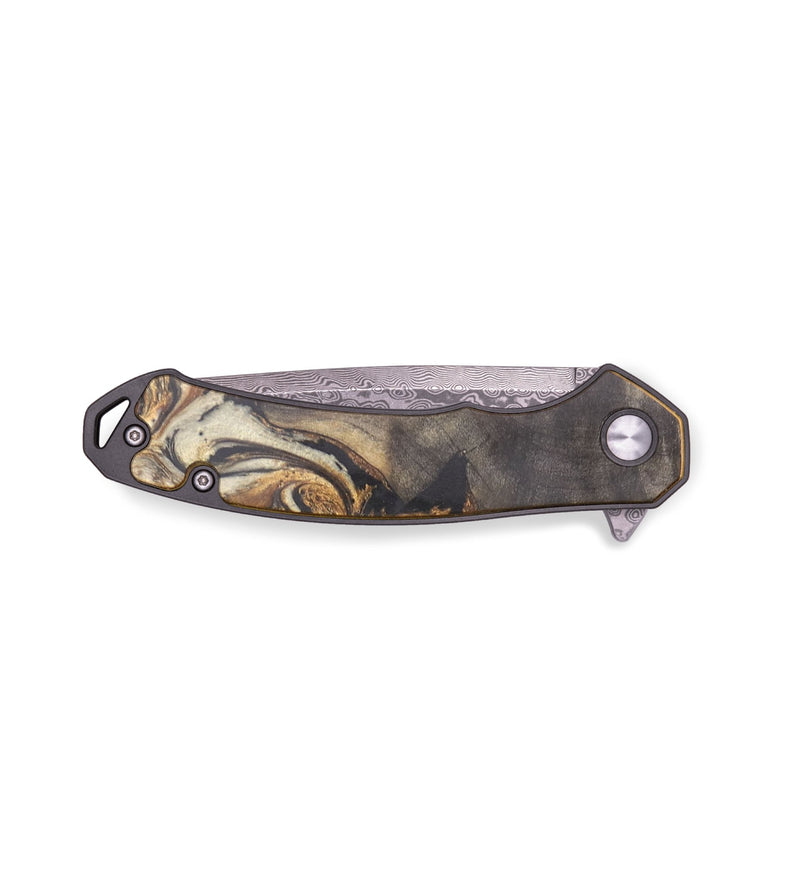 EDC Wood+Resin Pocket Knife - Bette (Black & White, 713760)