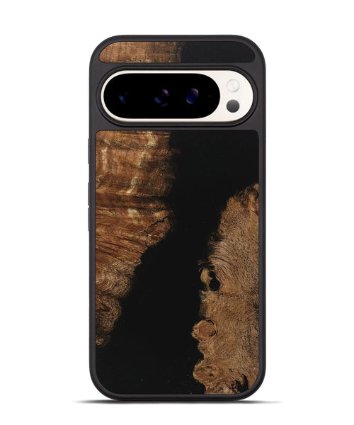 Pixel 9 Pro Wood+Resin Phone Case - Franklin (Pure Black, 713948)