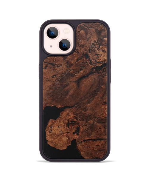 iPhone 14 Wood+Resin Phone Case - Spencer (Wood Burl, 717625)