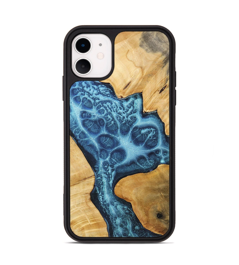 iPhone 11 Wood+Resin Phone Case - Trevor (Static, 720669)