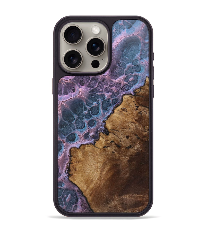 iPhone 15 Pro Max Wood+Resin Phone Case - Jami (Static, 720679)