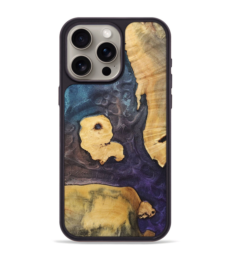 iPhone 15 Pro Max Wood+Resin Phone Case - Tracy (Static, 720690)