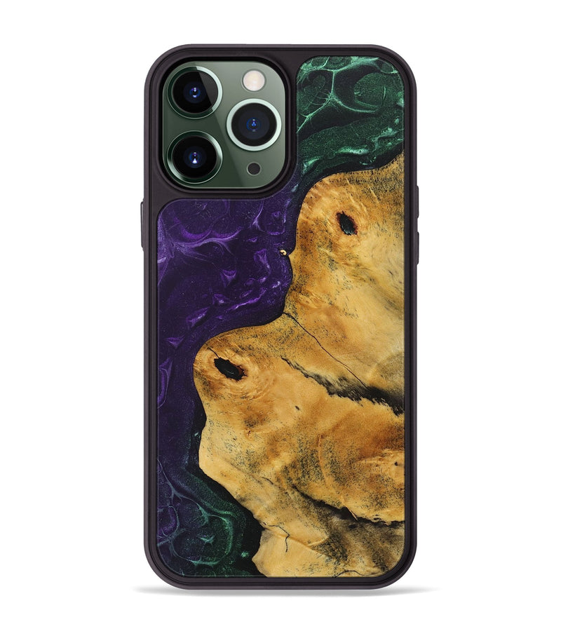iPhone 13 Pro Max Wood+Resin Phone Case - Lainey (Static, 720694)