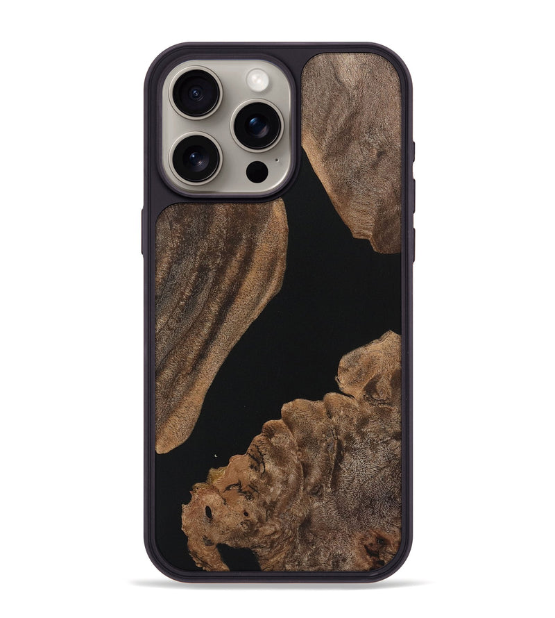 iPhone 15 Pro Max Wood Phone Case - Jolene (Pure Black, 723314)