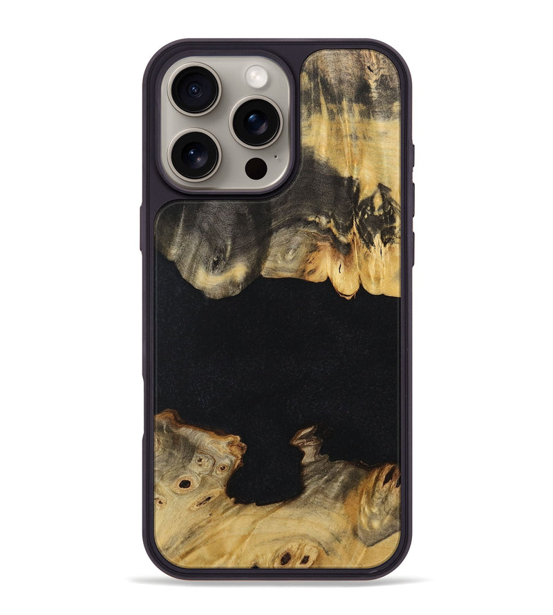 iPhone 16 Pro Max Wood Phone Case - Casey (Pure Black, 723338)