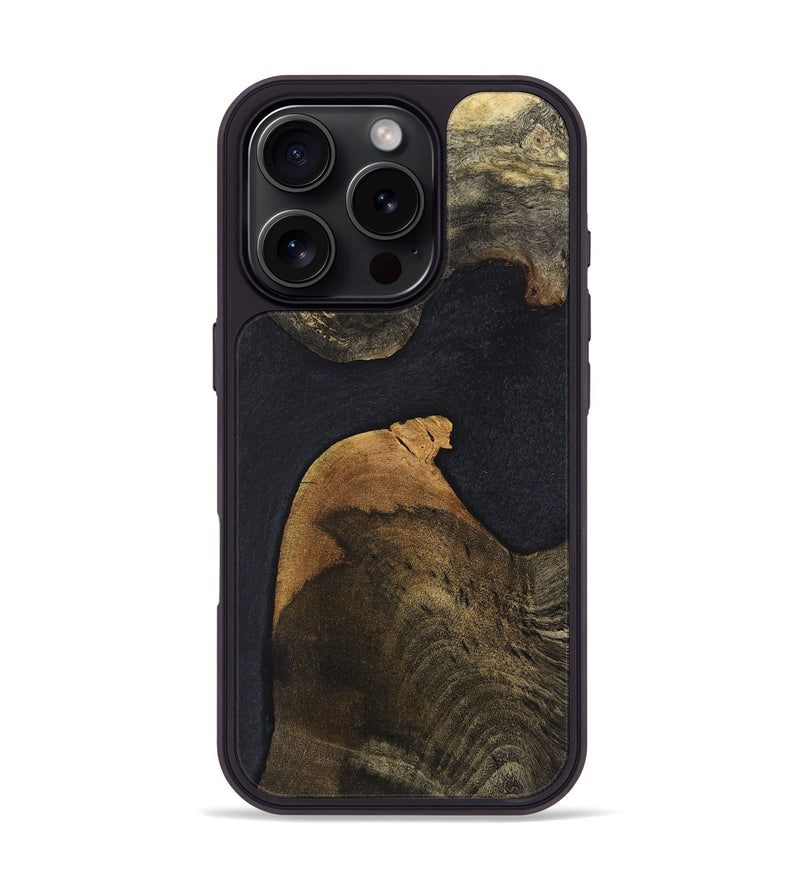 iPhone 16 Pro Wood Phone Case - Debra (Pure Black, 723339)