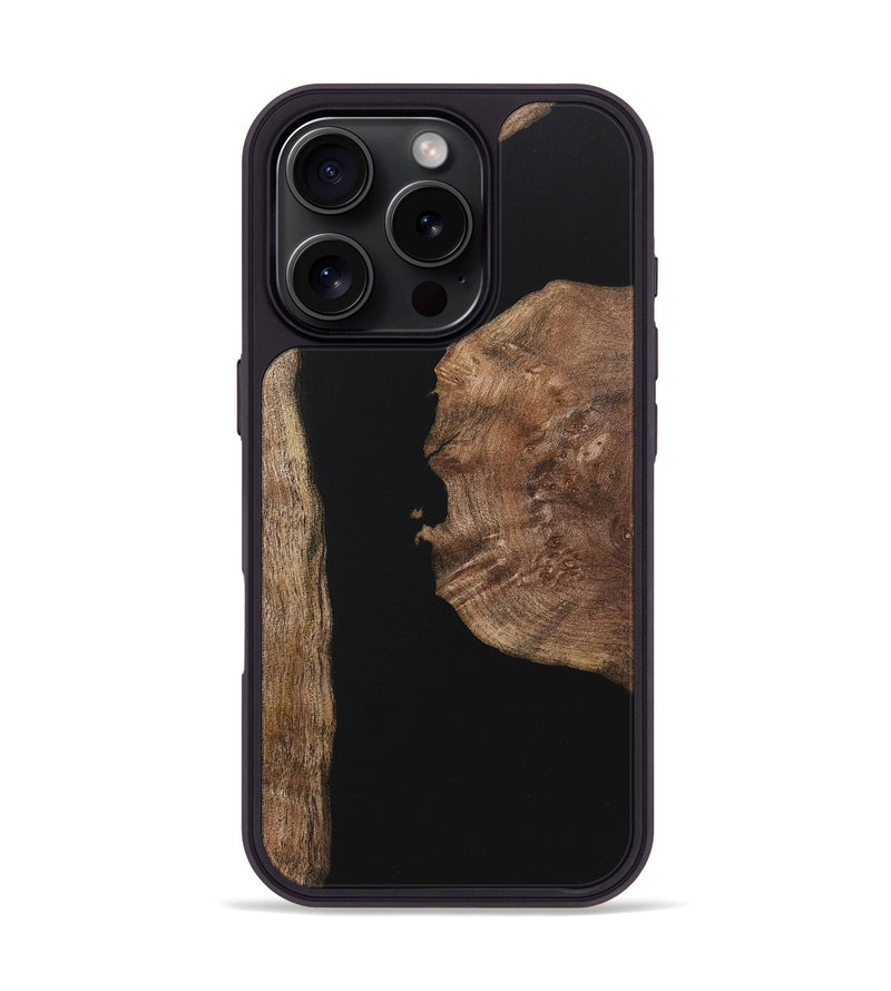 iPhone 16 Pro Wood Phone Case - Gael (Pure Black, 723350)