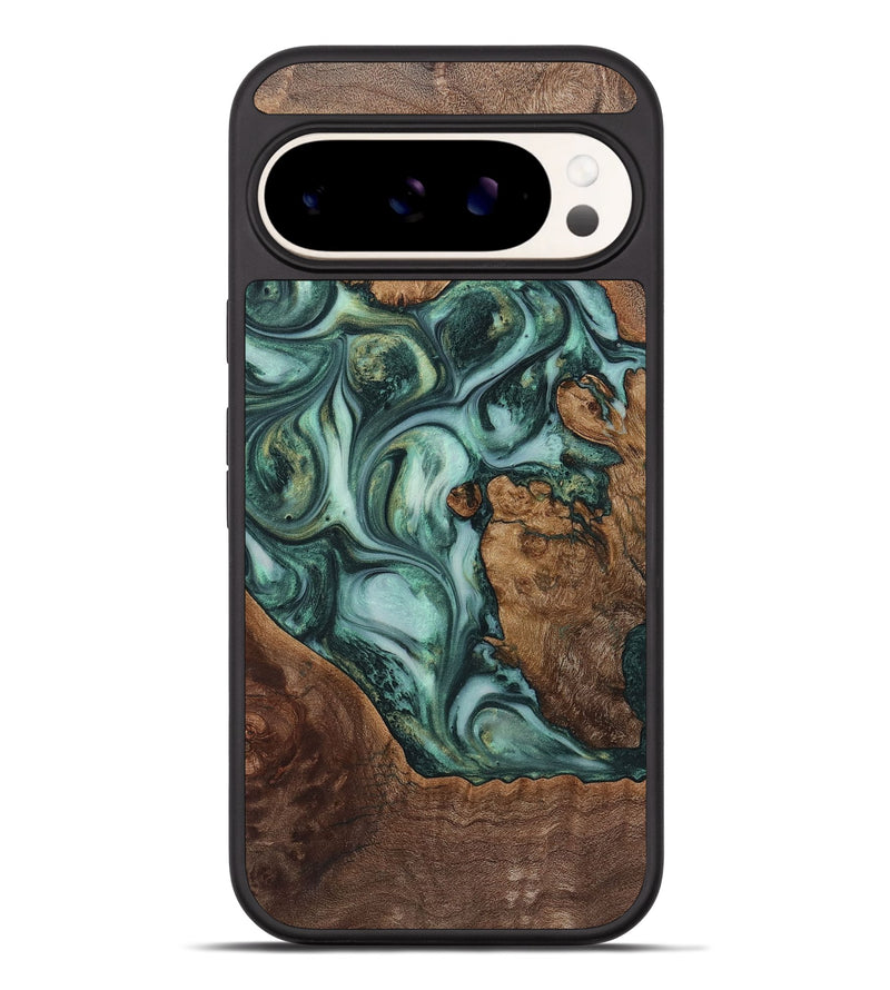 Pixel 9 Pro XL Wood Phone Case - Gladys (Green, 723458)