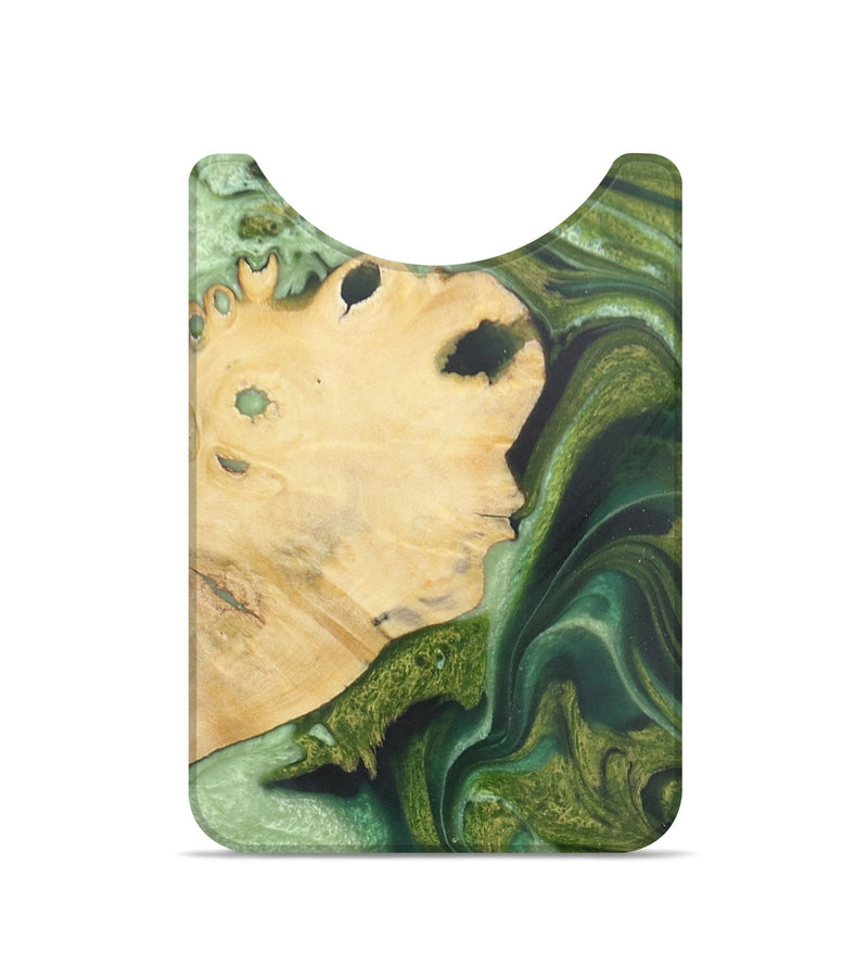 Live Edge Wood Wallet - Michael (Green, 724651)