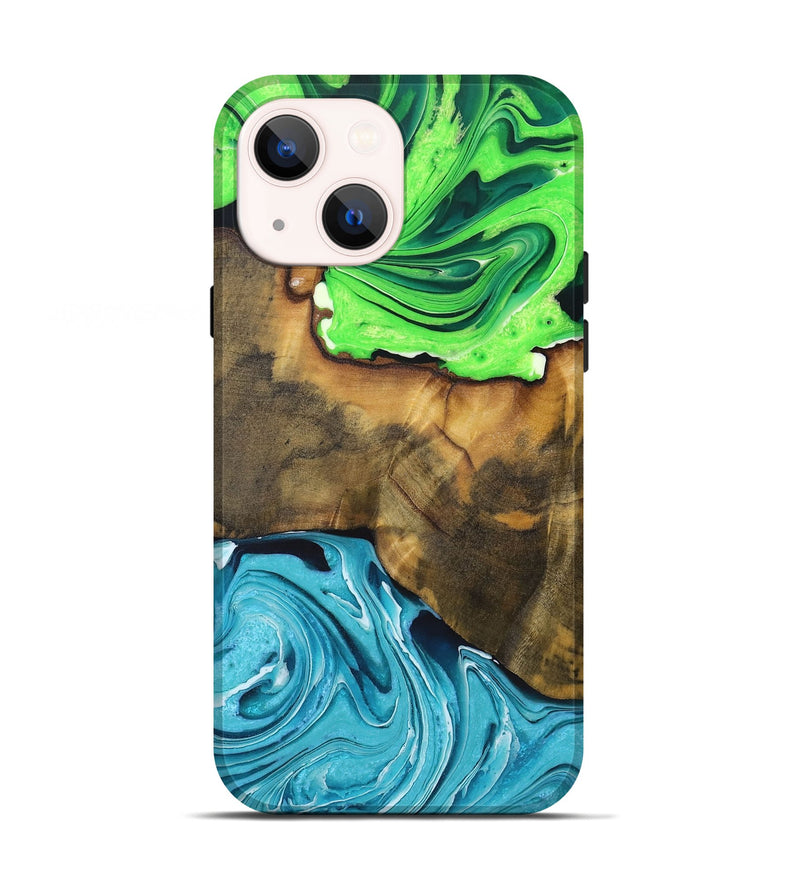 iPhone 13 Wood Live Edge Phone Case - Quinn (Ombre, 725074)