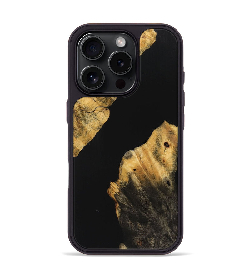 iPhone 16 Pro Wood Phone Case - Emil (Pure Black, 725911)