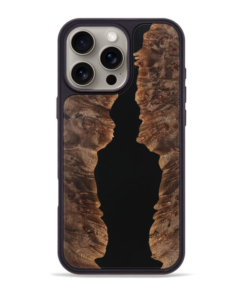 iPhone 16 Pro Max Wood Phone Case - Kristen (Pure Black, 725912)