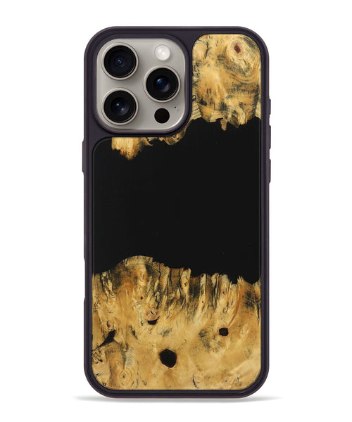 iPhone 16 Pro Max Wood Phone Case - Melissa (Pure Black, 725921)