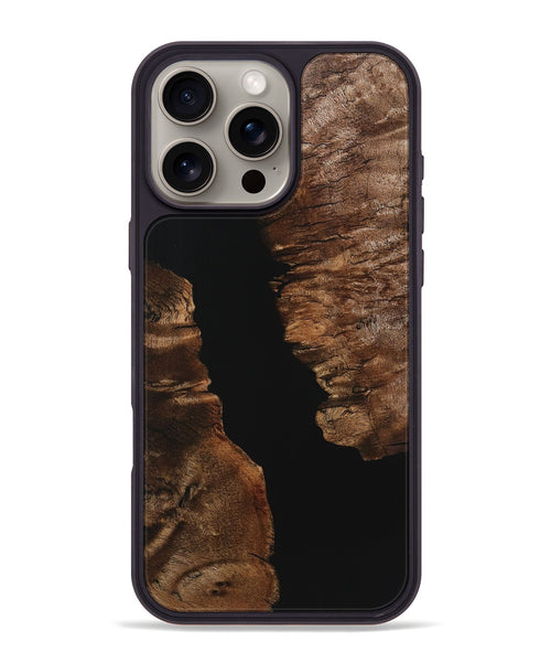 iPhone 16 Pro Max Wood Phone Case - Lula (Pure Black, 725923)