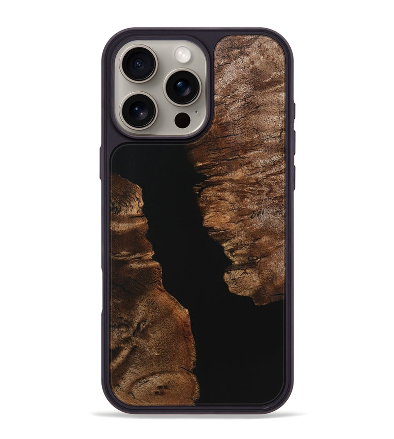 iPhone 16 Pro Max Wood Phone Case - Lula (Pure Black, 725923)