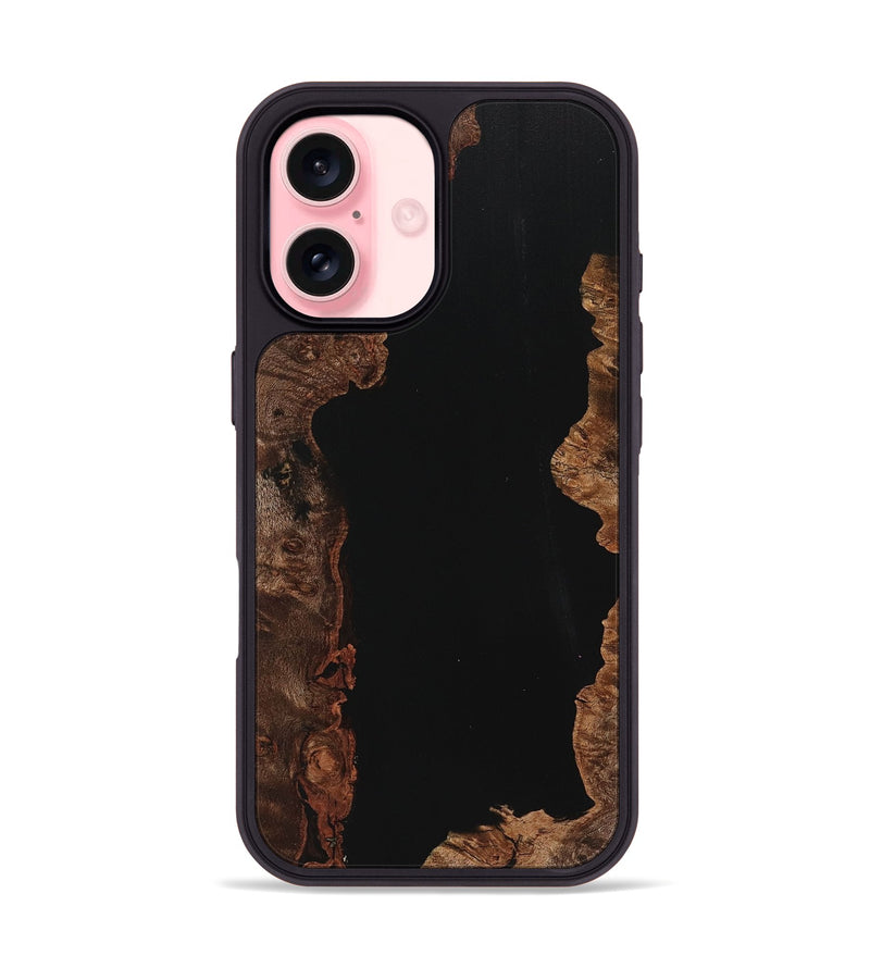 iPhone 16 Wood Phone Case - Kali (Pure Black, 725928)