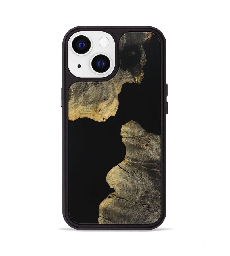 iPhone 13 Wood Phone Case - Cierra (Pure Black, 725932)