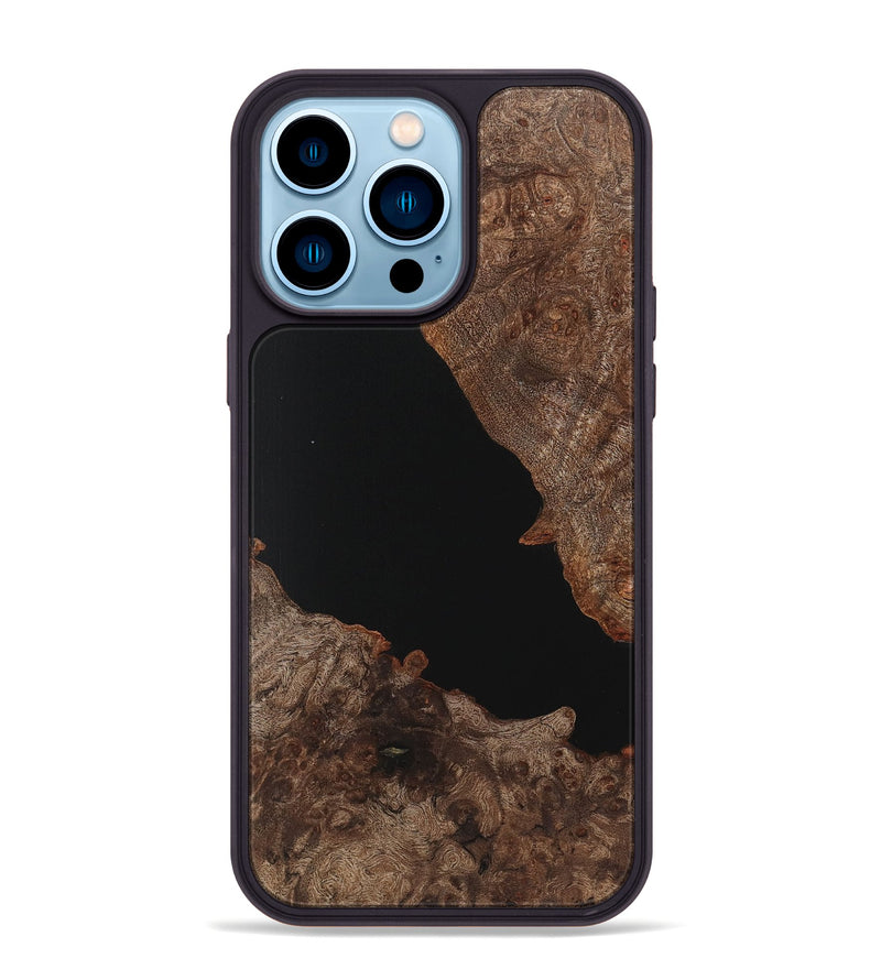 iPhone 14 Pro Max Wood Phone Case - Tucker (Pure Black, 725949)
