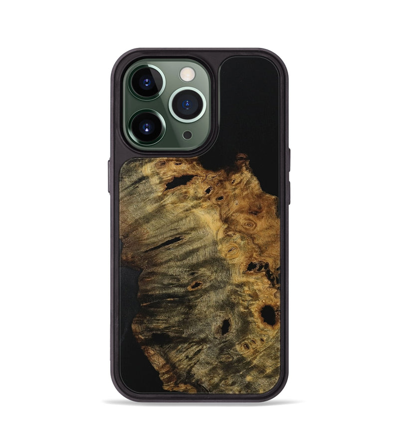 iPhone 13 Pro Wood Phone Case - Mala (Pure Black, 728387)