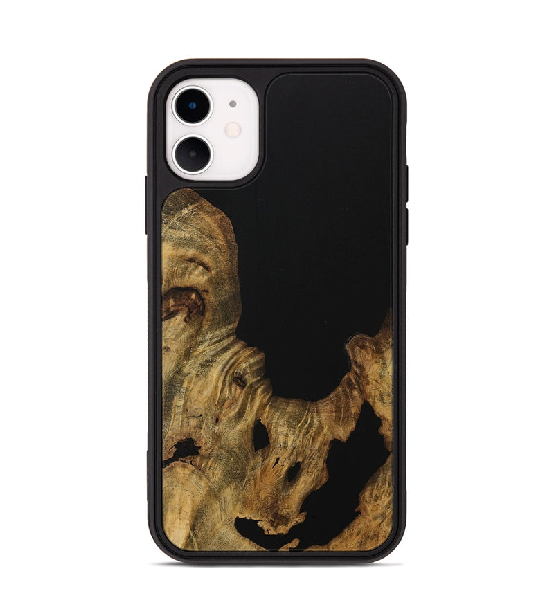 iPhone 11 Wood Phone Case - Ferdinanda (Pure Black, 728394)