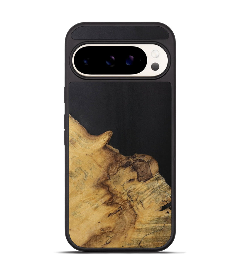 Pixel 9 Pro Wood Phone Case - Darin (Pure Black, 728399)