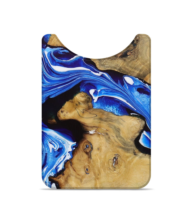 Live Edge Wood Wallet - Todd (Blue, 728708)