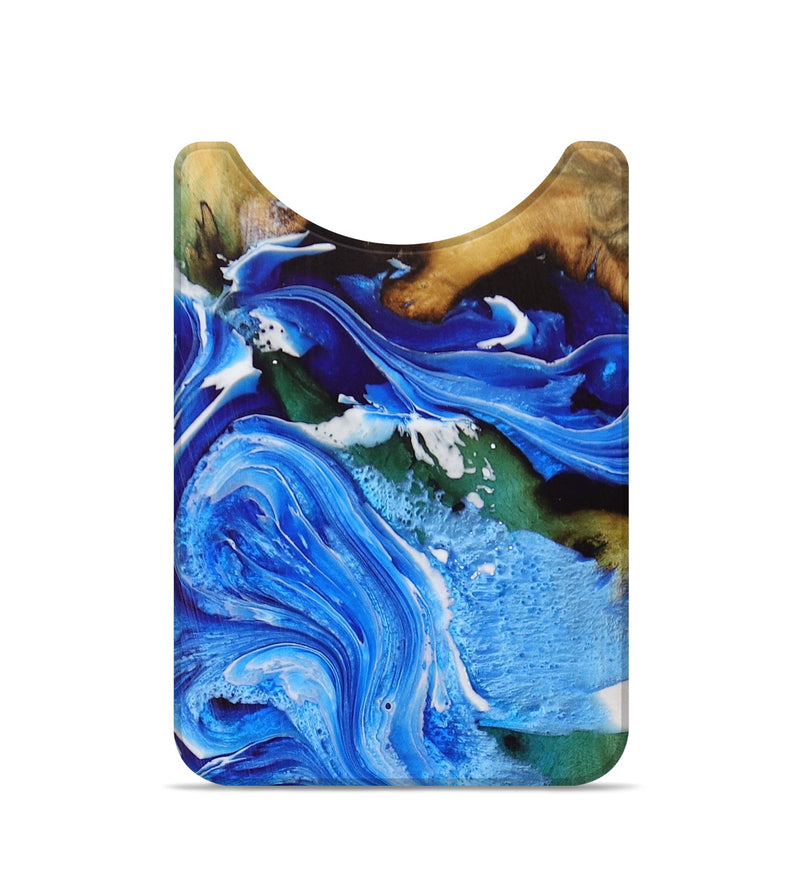 Live Edge Wood Wallet - Jordan (Blue, 728780)