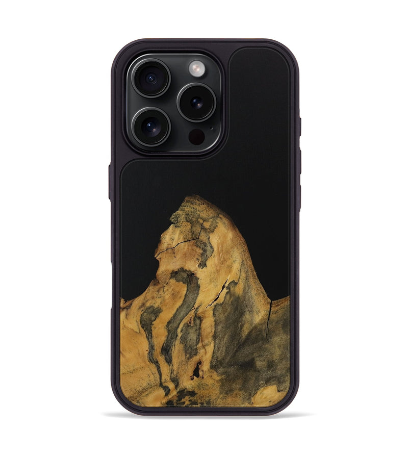 iPhone 16 Pro Wood Phone Case - Farooq (Pure Black, 728814)