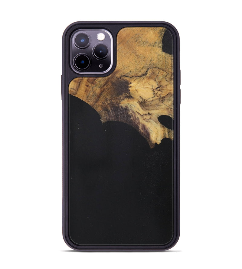 iPhone 11 Pro Max Wood Phone Case - Kamora (Pure Black, 728851)