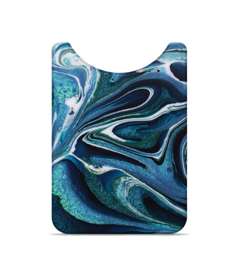 Live Edge ResinArt Wallet - Mary (Blue, 728912)