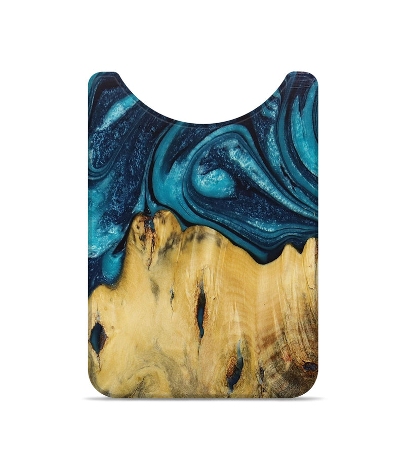 Live Edge Wood Wallet - Maureen (Blue, 728927)
