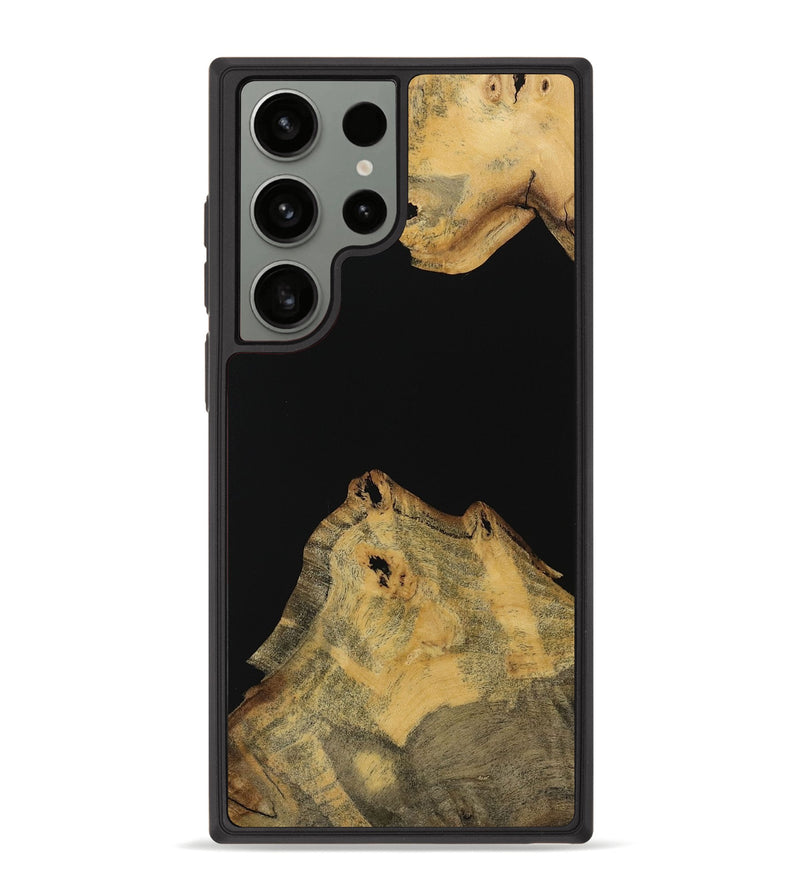 Galaxy S23 Ultra Wood Phone Case - Muha (Pure Black, 729002)