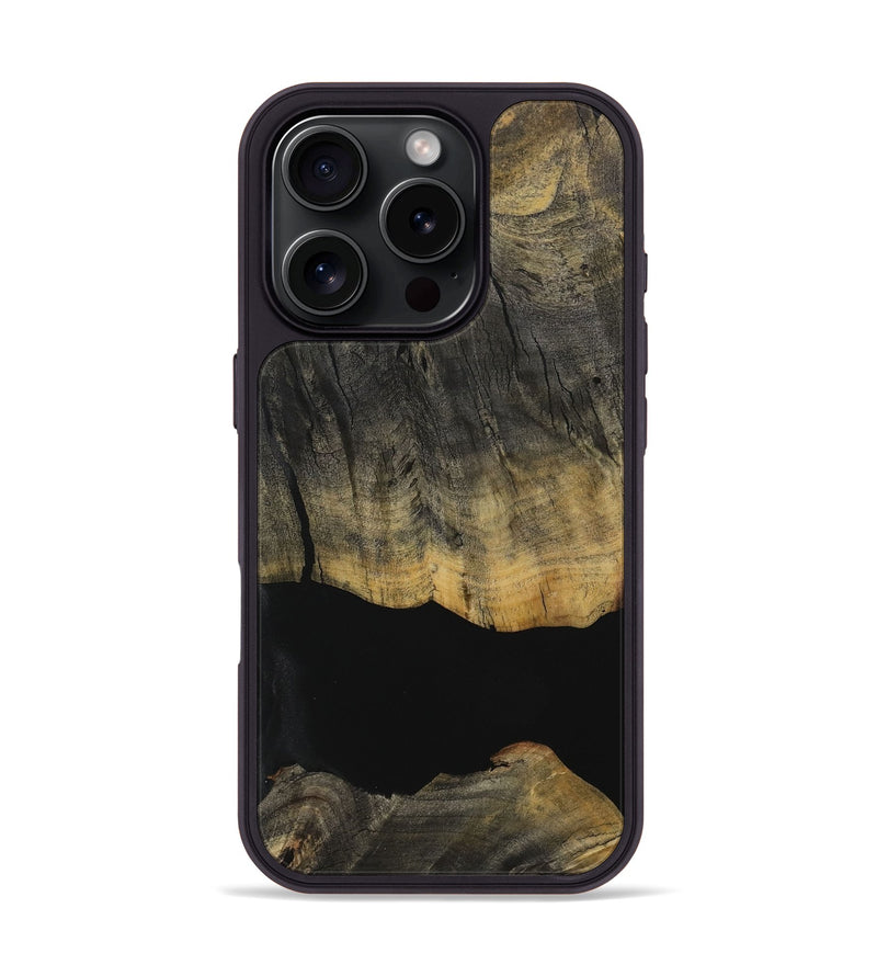 iPhone 16 Pro Wood Phone Case - Gordon (Pure Black, 729837)