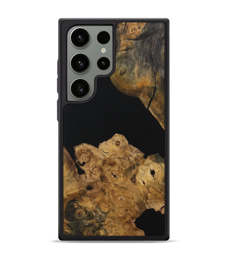 Galaxy S24 Ultra Wood Phone Case - Trevion (Pure Black, 729839)