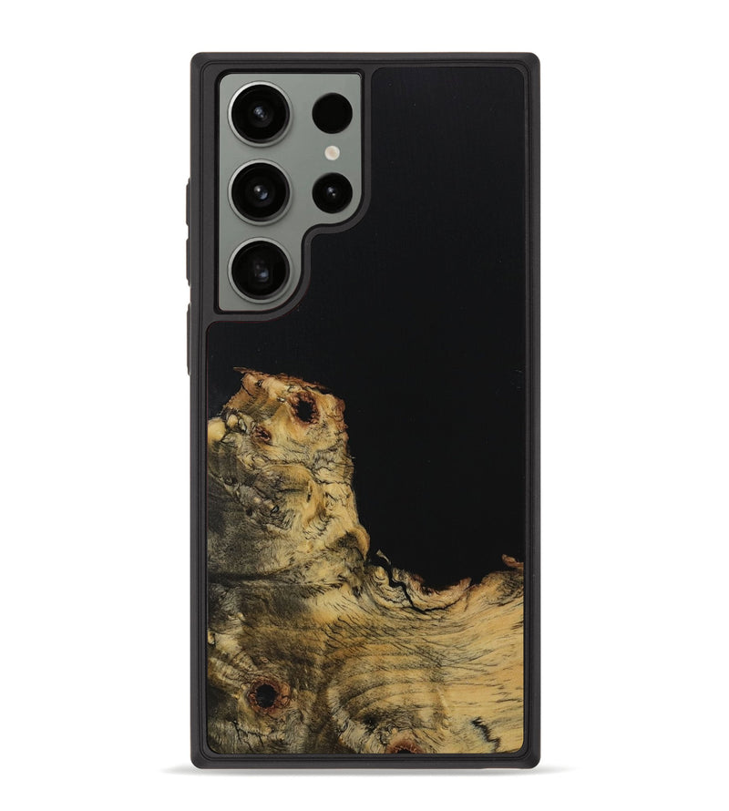 Galaxy S23 Ultra Wood Phone Case - Neille (Pure Black, 729868)