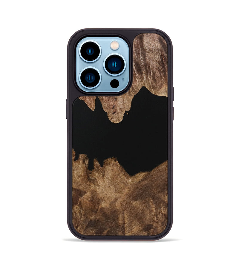iPhone 14 Pro Wood Phone Case - Talon (Pure Black, 729927)