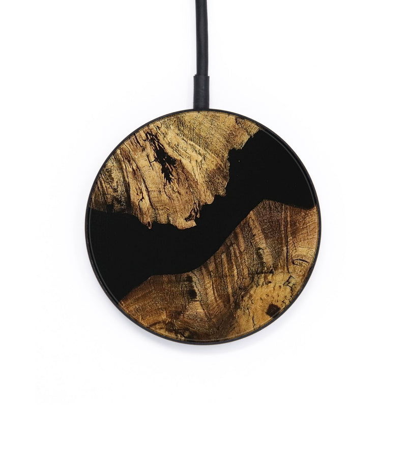 Circle Wood Wireless Charger - Elnore (Pure Black, 730177)