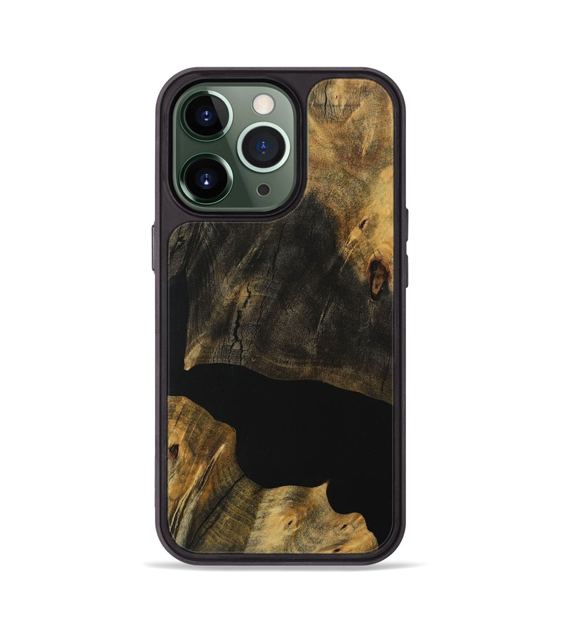 iPhone 13 Pro Wood Phone Case - Harold (Pure Black, 730299)