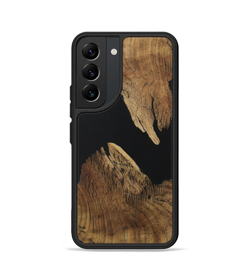 Galaxy S22 Wood Phone Case - Orpha (Pure Black, 730591)