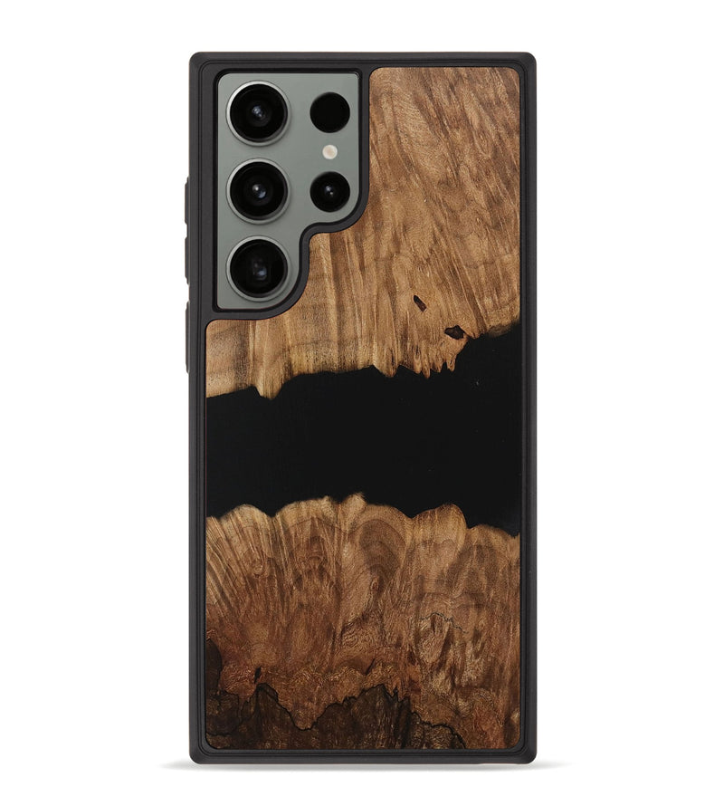 Galaxy S23 Ultra Wood Phone Case - Colm (Pure Black, 730829)