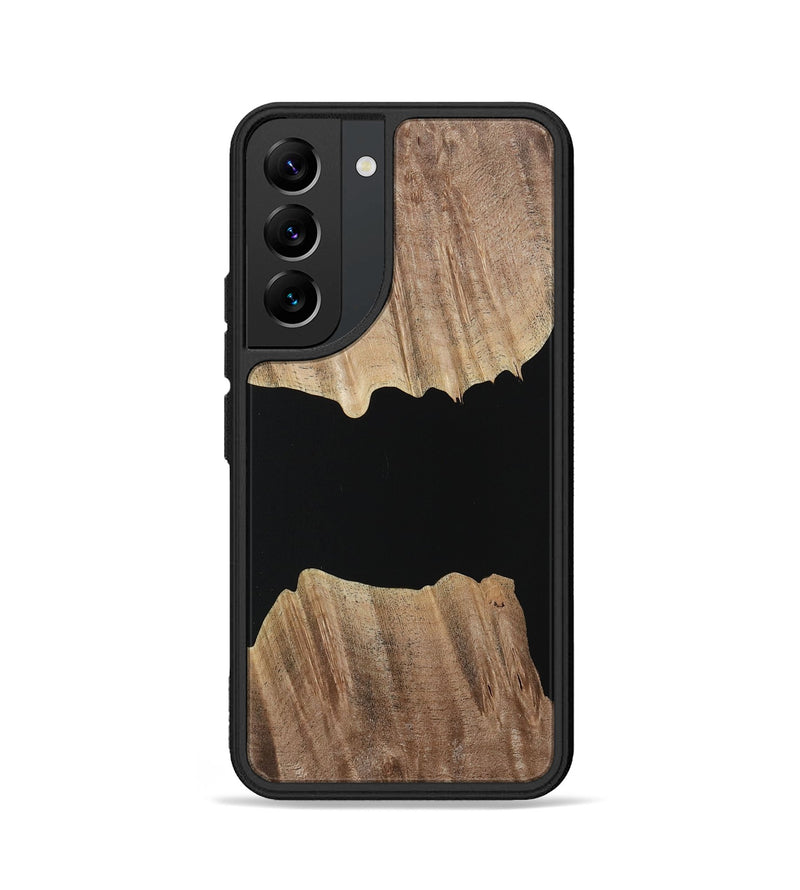 Galaxy S22 Wood Phone Case - Hulda (Pure Black, 730854)
