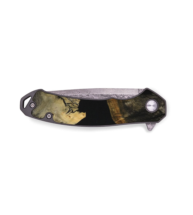 EDC Wood Pocket Knife - Myrtie (Pure Black, 731025)