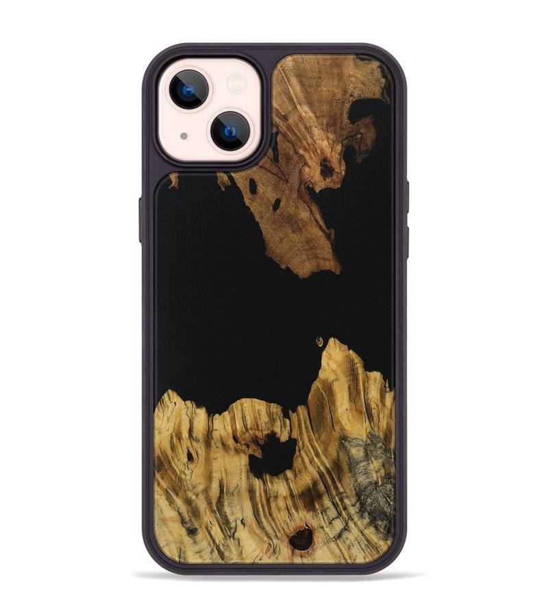 iPhone 14 Plus Wood Phone Case - Lenna (Pure Black, 731281)
