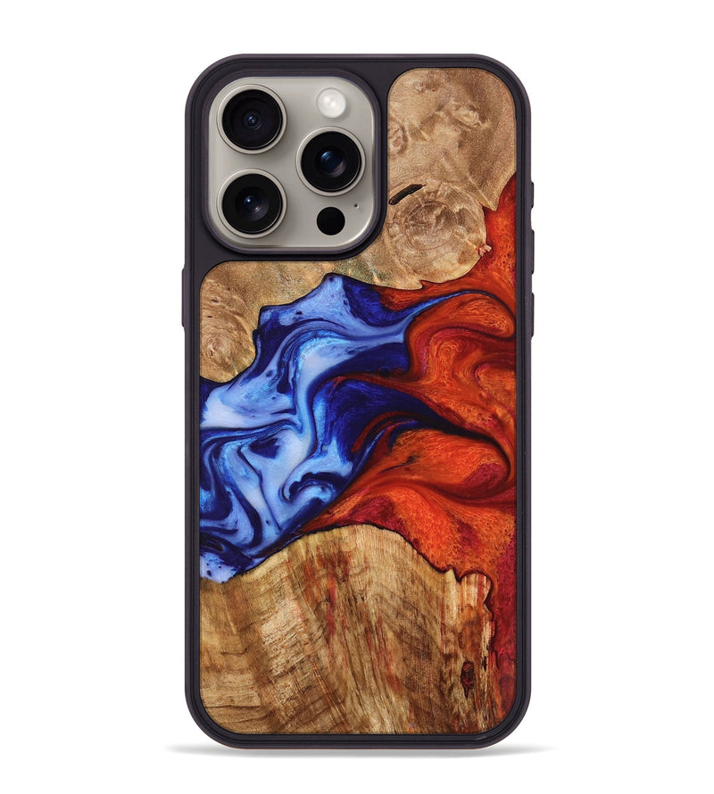 iPhone 15 Pro Max Wood Phone Case - Madalyn (Fire & Ice, 732900)
