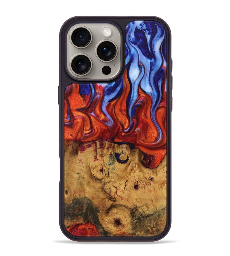 iPhone 16 Pro Max Wood Phone Case - Vaughn (Fire & Ice, 732903)