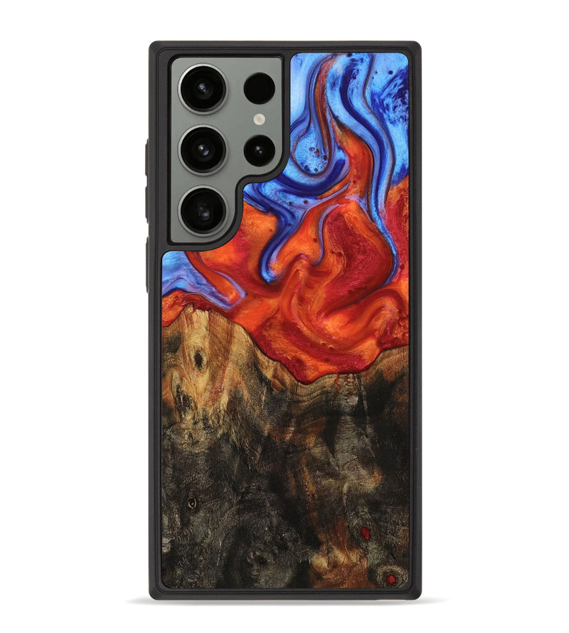 Galaxy S23 Ultra Wood Phone Case - Anibal (Fire & Ice, 734164)
