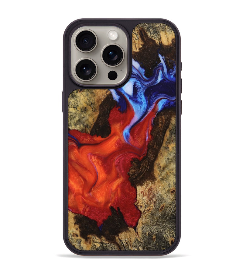 iPhone 15 Pro Max Wood Phone Case - Hilbert (Fire & Ice, 734170)